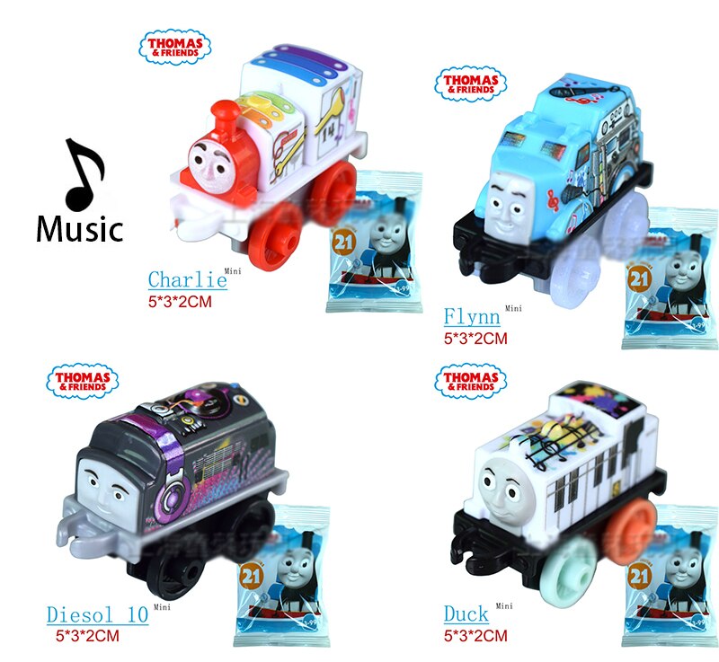 Thomas and Friends Mini Trains FCC92 Music Galaxy Ice&amp;snow Classic Series Unpacked Blind Box Optional Trains Children Toy: Music 4PCS