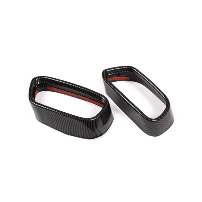 Voor Bmw X5 F15 X6 F16 - M Sport Rvs Carbon Textuur Auto Staart Uitlaat Uitlaatpijp output Cover Onderdelen Trim