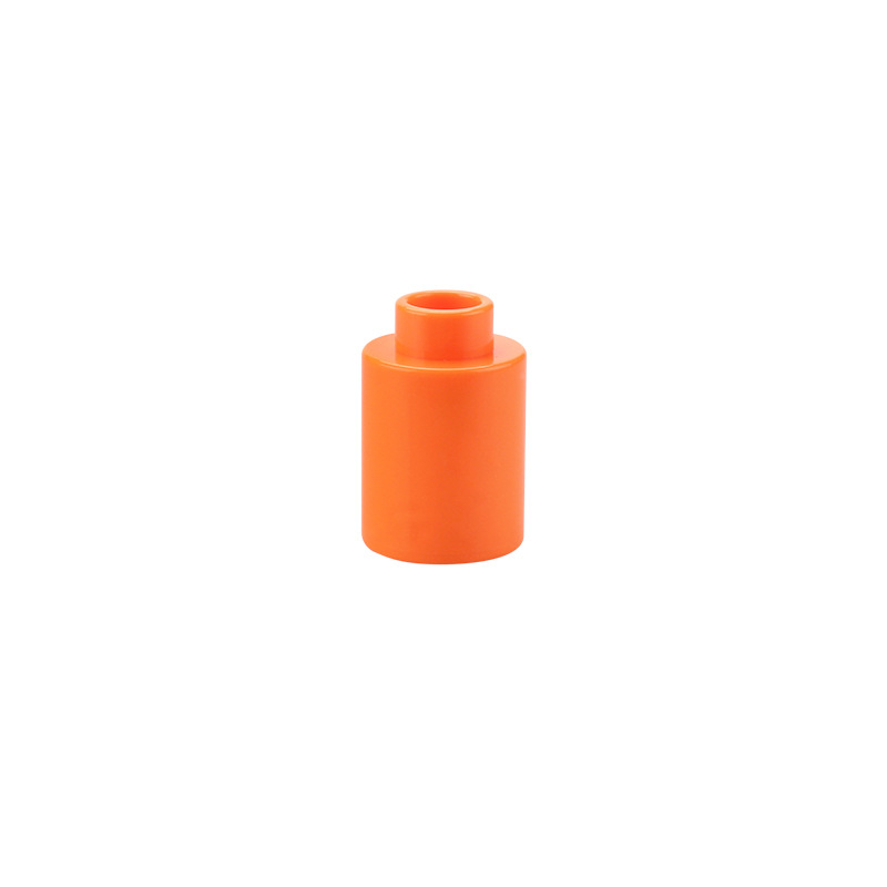 Big Size DIY Toy Tree Flower Bracket Big Particle Cylinder Compatible Large Bricks Children Kid Plastic Assemble Educational Toy: Orange