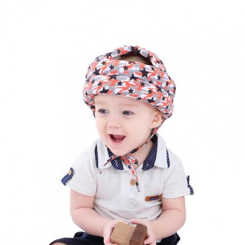 Baby Veiligheid Helm Baby Anti-Val Hoofddeksels Hoofdbescherming Hoed Anti Collision Veiligheidshelm Cap Kids Casco Bebe Anti caidas: Oranje