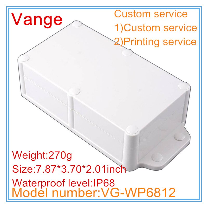 1pc/lot Good IP68 waterproof ABS plastic enclosure box housing chassis for device under sea 200*94*51mm