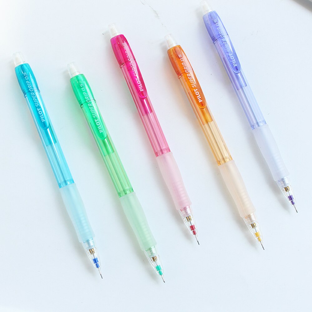 Japan PILOT H-185N mechanical pencil color transparent rod 0.5mm retractable mechanical pencil for students