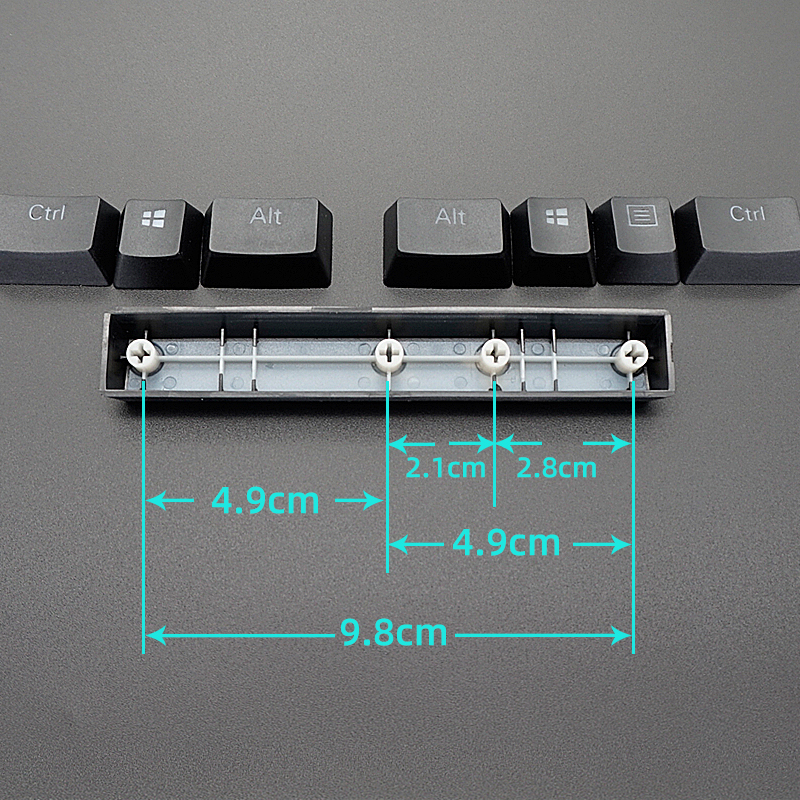 PBT 8 Key Keycap backlit Black For Razer mechanical keyboad BlackWidow Chroma X Tournament Edition V2 Elite OEM