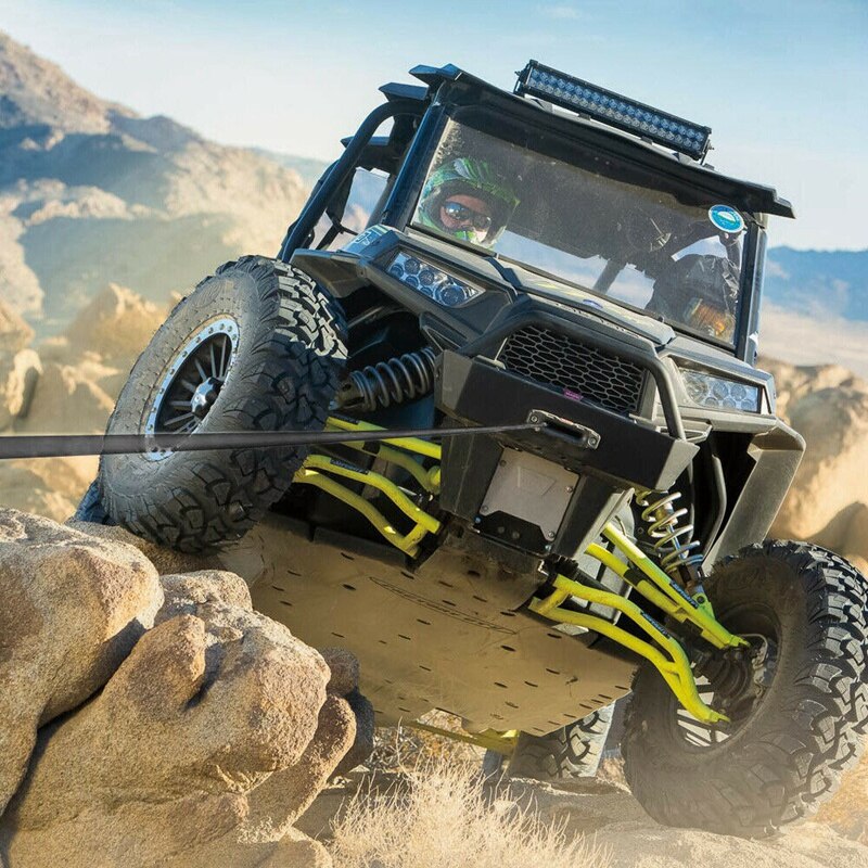 Synthetic Winch Rope, Orange1/4 x 50Ft Synthetic Winch Rope Line Cable for ATV UTV SUV Truck Boat Winch