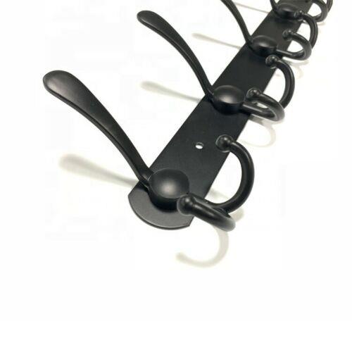 Kapstok Met 3/5 Haken Wall Mounted, Metalen Kapstok Rail Voor Jas Hoed Handdoek Purse Gewaden Badkamer Entryway