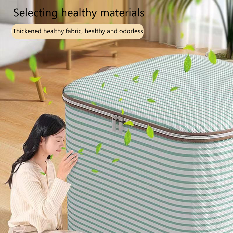 Bolsa de almacenamiento de gran capacidad para el hogar, organizador de armario de Material no tejido, se puede utilizar para colcha, ropa, juguetes, 1 ud.