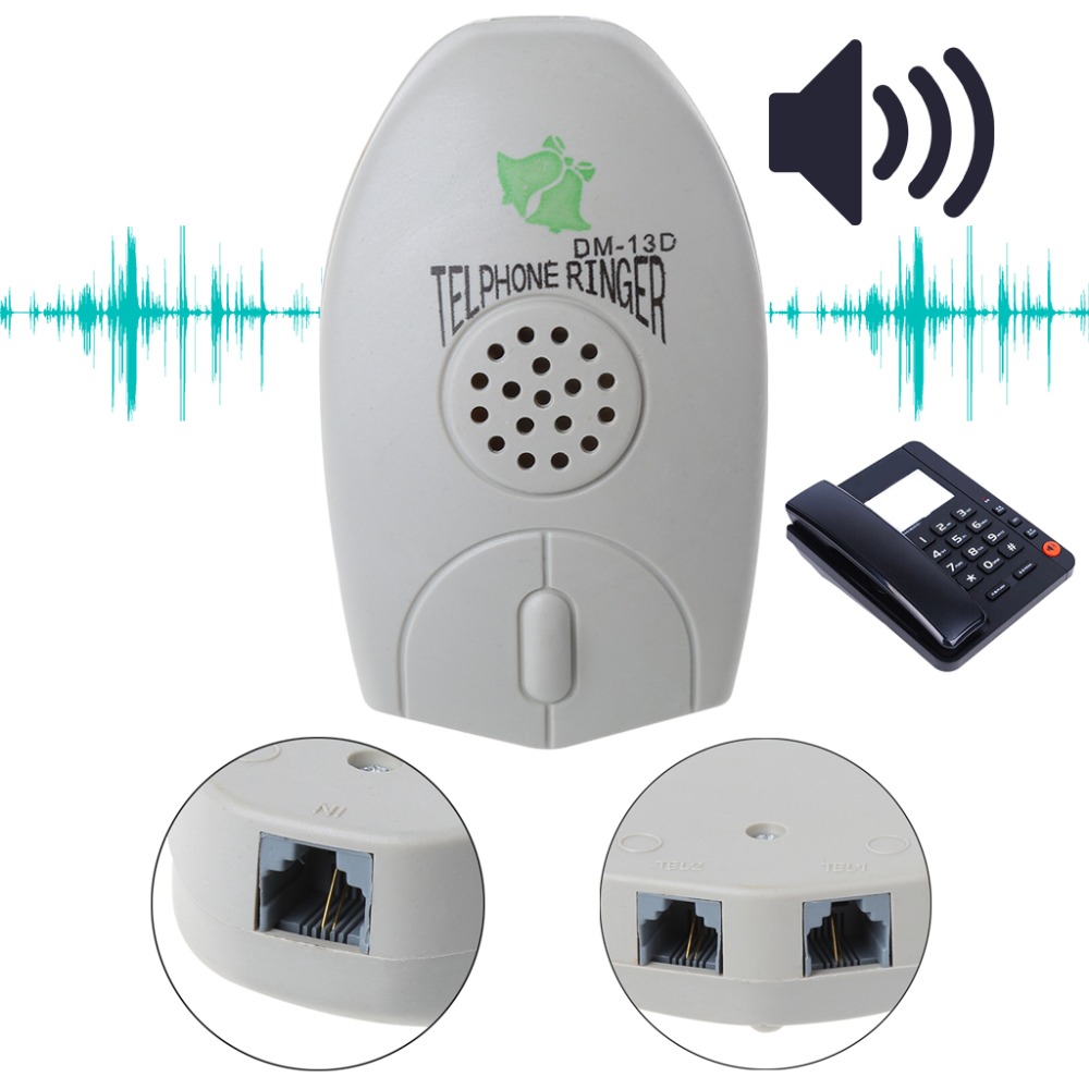Timbre de teléfono fijo amplificador, timbre de teléfono Extra fuerte para ancianos, , C26
