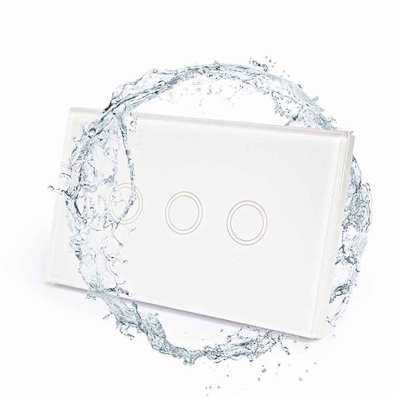 US Standard Waterproof Switch 1 gang / 2 gang / 3 gang 110V-240V Wireless Switch Remote Control Touch Switch No Controller