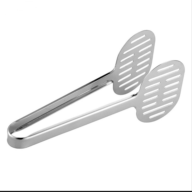 Stainless Steel Turner Tongs Kitchen Double Spatula Bread and Burger Tongs for Cooking Food-Barbecue Clamp Buffet Pliers