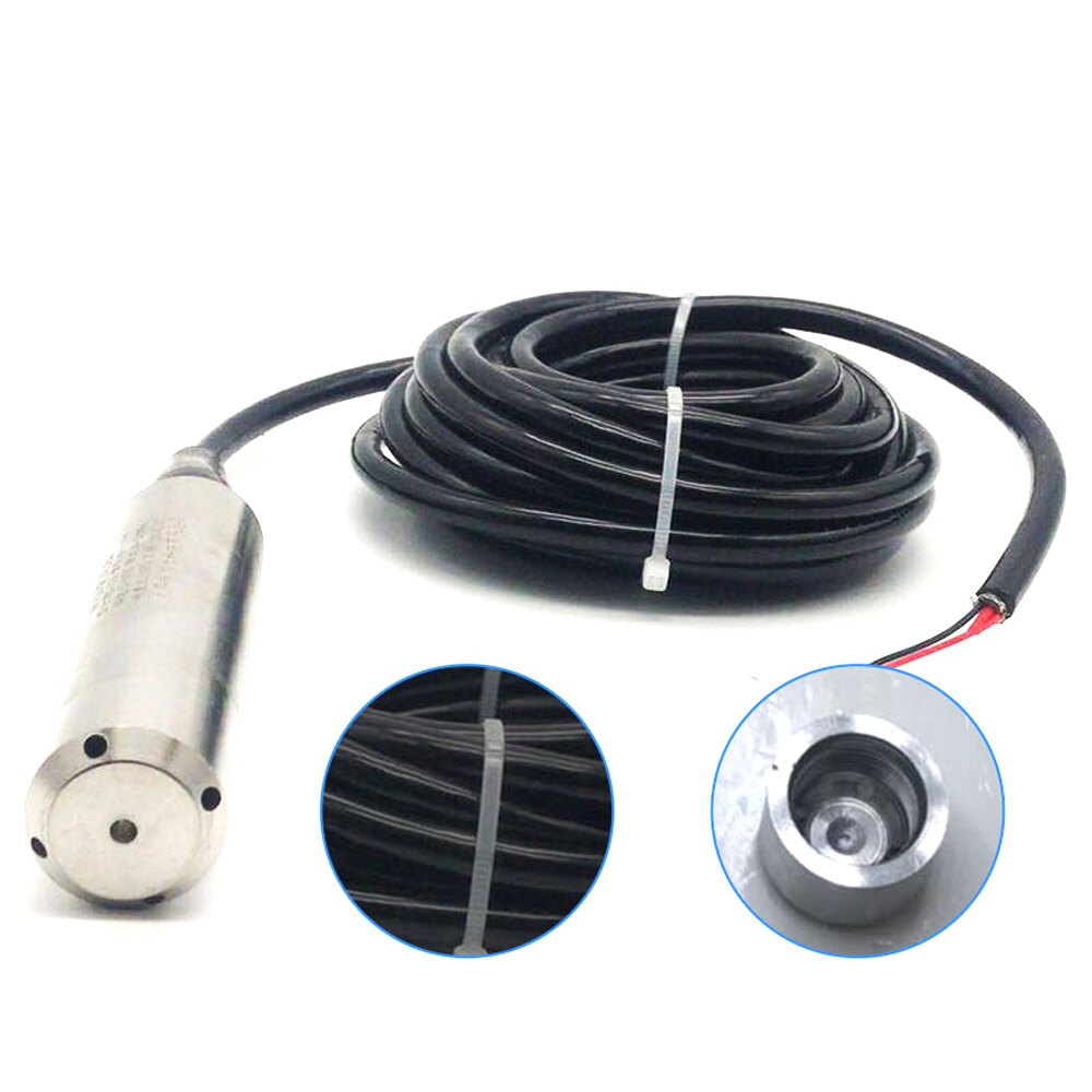 Water Level Sensor IP68 Waterproof 0-6M Input Submersible 4-20mA Liquid Water Level Sensor Probe Detector RS485 Signals