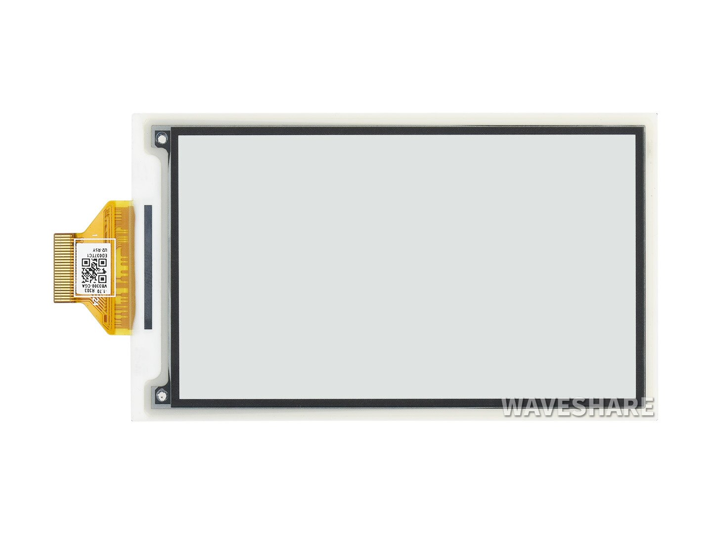 3.7inch E-Paper E-Ink Raw Display, 480×280 Pixels, Black / White, 4 Grey Scales, SPI Interface, Without PCB