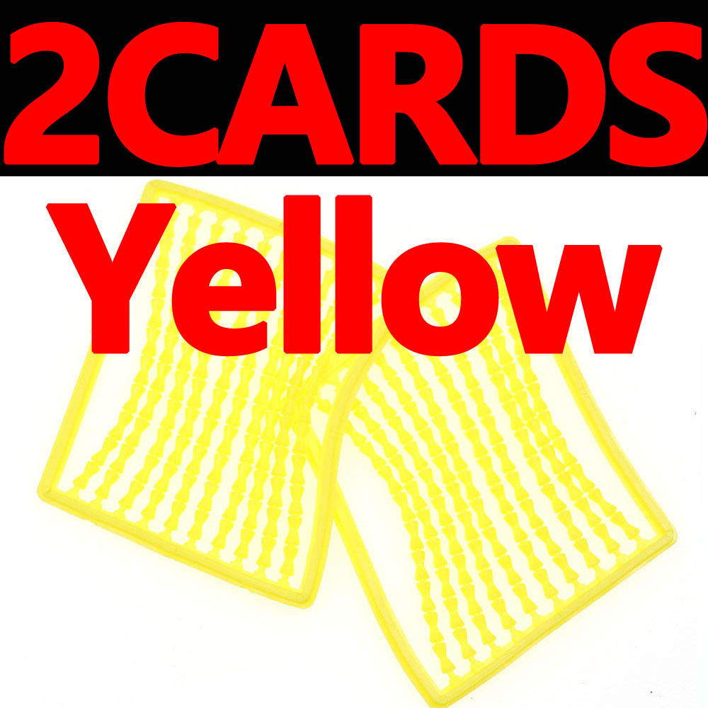 Boilies-tope de cebo para pesca de carpa, aparejo de extremo, soporte de anclaje, tope de mancuerna, 2 tarjetas/200 Uds.: 2 yellow soft