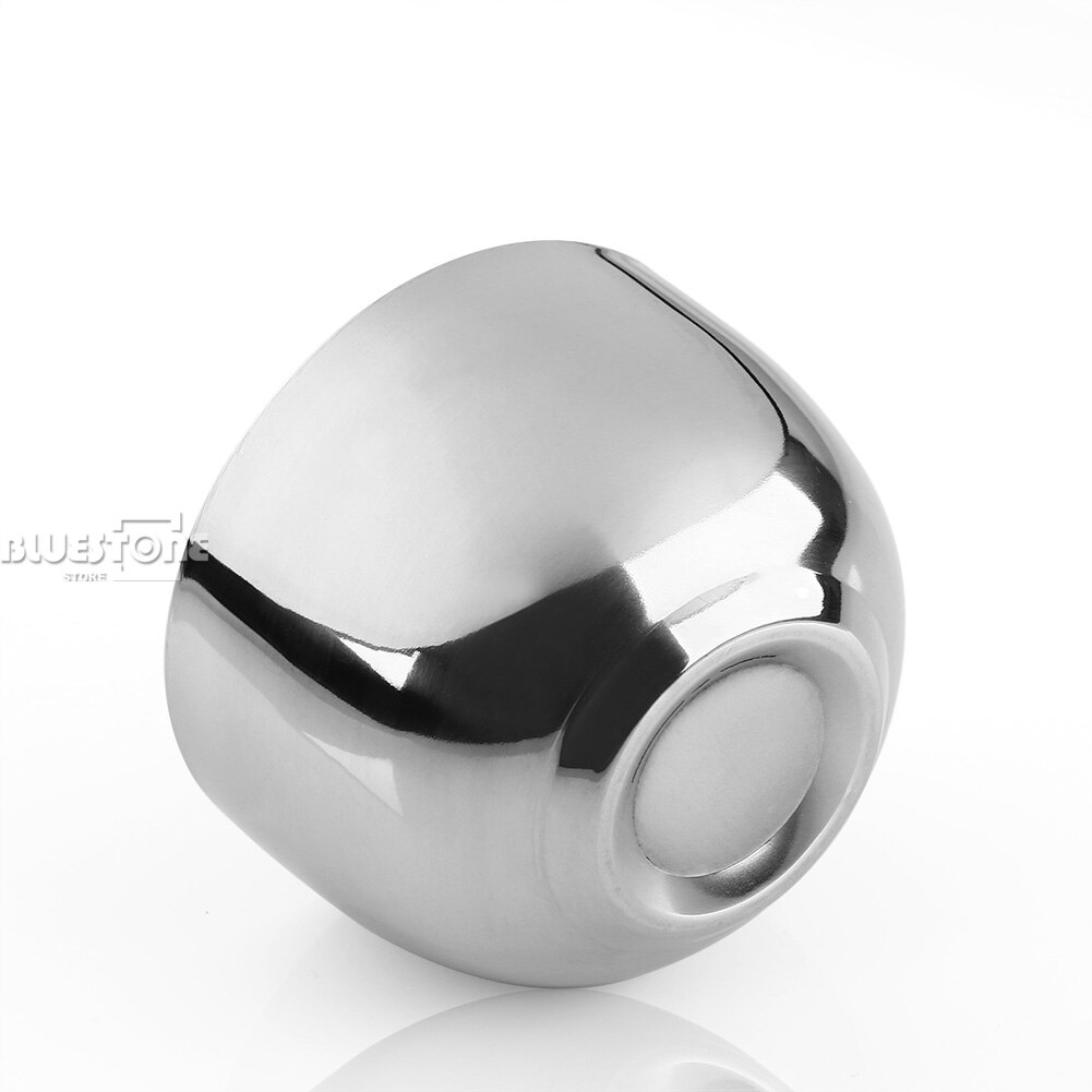 Stainless Steel Shaving Brush Bowl Mug for shave Soap Silver Men's Wet Shave