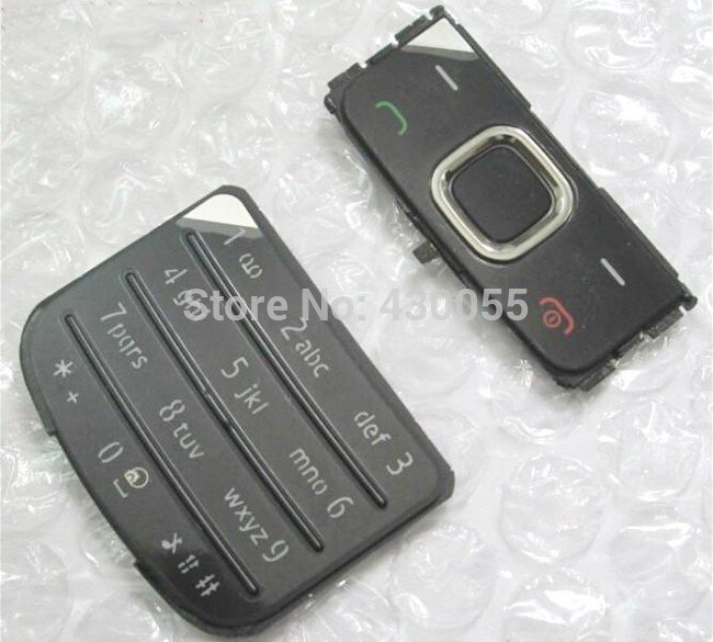 10 conjuntos Preto/Prateado/Ouro Novo Habitação Início Teclados Teclados Botões de Função Principal do Caso Da Tampa Para Nokia 6700c 6700, Navio livre
