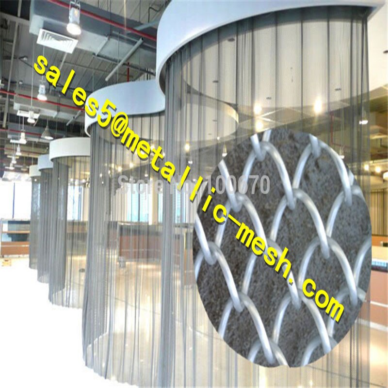 Chain link mesh for fireplace net