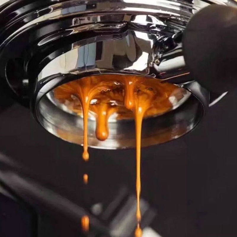 Coffee handle Coffee part 51mm Stainless Steel Coffee Machine Filter Bracket Coffee Bottomless Handle Coffee Spoon Wooden Handle