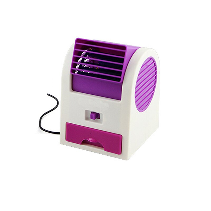 Mini Dual-port Air-conditioning Fragrance Fan USB Battery Dual-use Perfume Seat Fan Summer Home Essentials: Purple