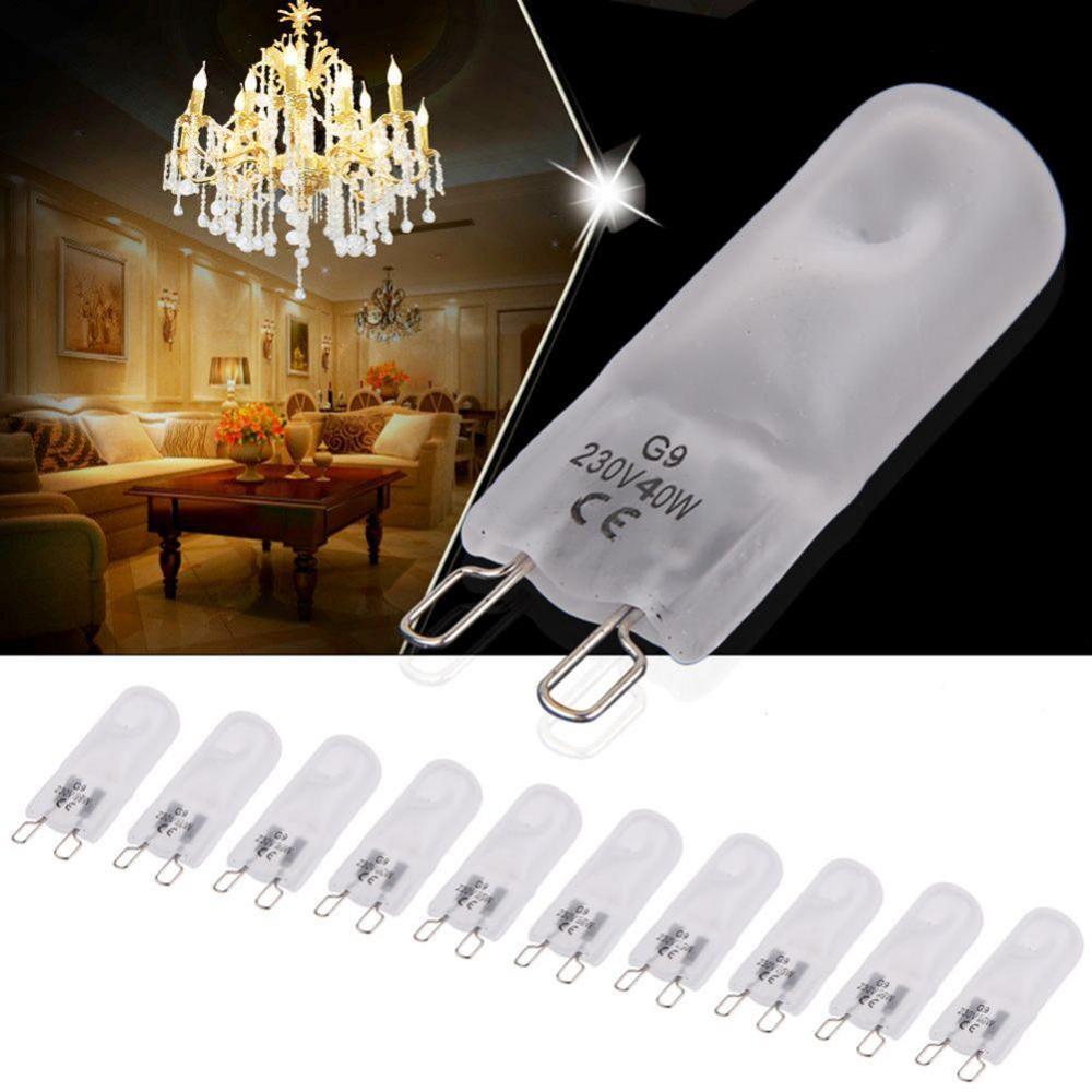 10 stück warme weiß matt G9 2800K-3000K Halogen lampe über Lebensdauer stunden 40w 50,000 Q4F6