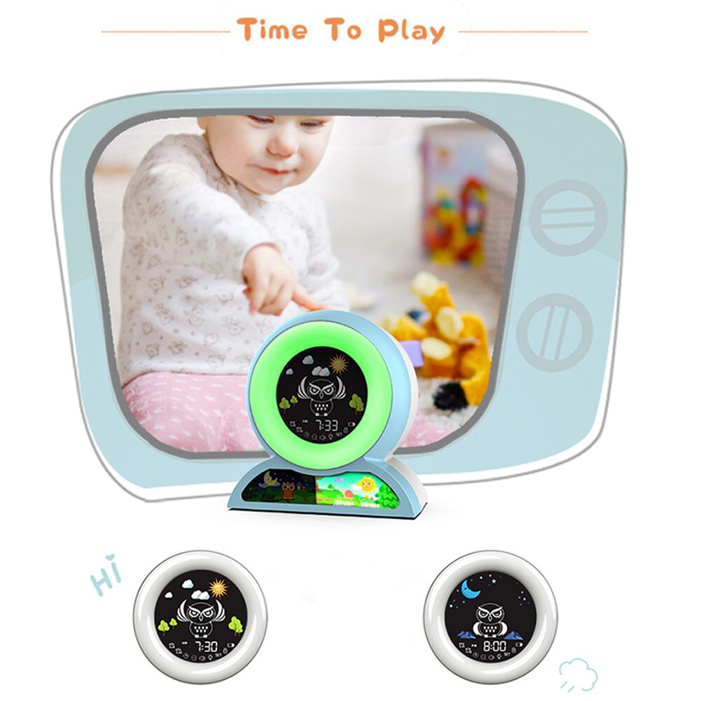 USB Charging Smart Alarm Clock Night Light Touch Control Table Clocks Child Birthday Office Bedside Children Alarm Clock