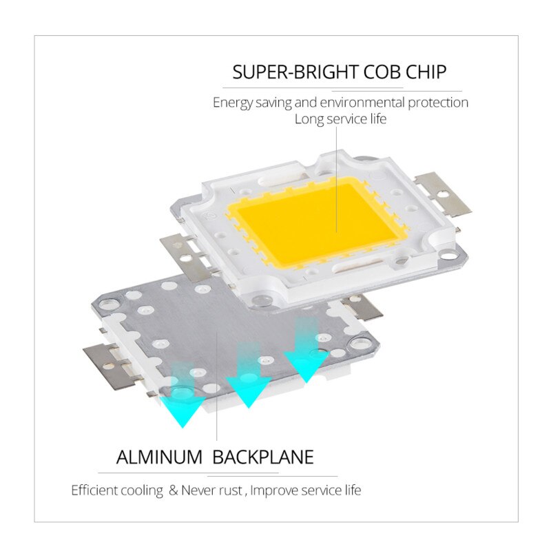 1PC COB LED Lampe CHIP 10W 20W 30W 50W 70W 100W Led-leuchten birne Smart IC DIY Flutlicht Lampen Spotlight Lampen Außen Beleuchtung