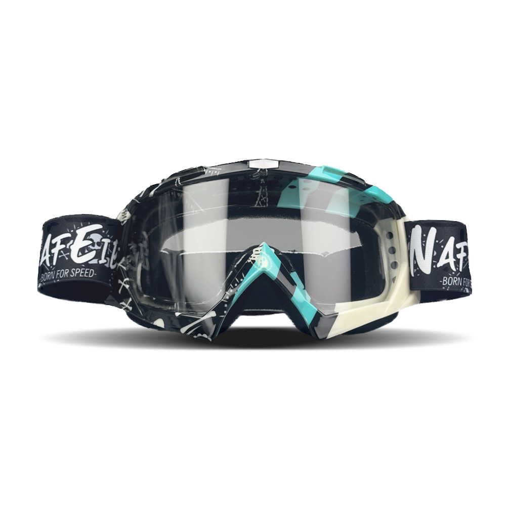 Gafas de Motocross para moto de cross, motocicleta, UTV, gafas de montar todoterreno, Anti UV, a prueba de polvo, antiniebla, carreras para hombres, mujeres, jóvenes y niños: Verde militar