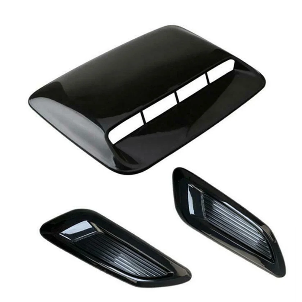 Capó de entrada de flujo de aire Universal para coche, capó de ventilación, cubierta decorativa, capó de salida de aire lateral central, accesorios exteriores para automóvil