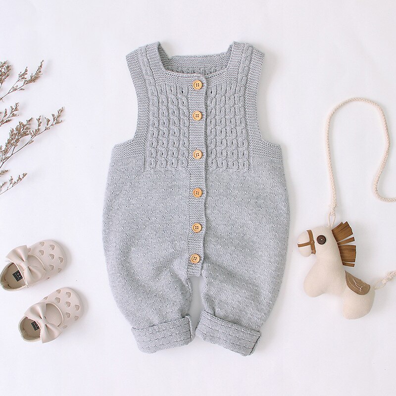 0-24M Pasgeboren Kind Baby Jongen Meisje Gebreide Romper Herfst Winter Warme Gebreide Trui Jumpsuit Leuke Zoete Knitwear Geboren Outfit