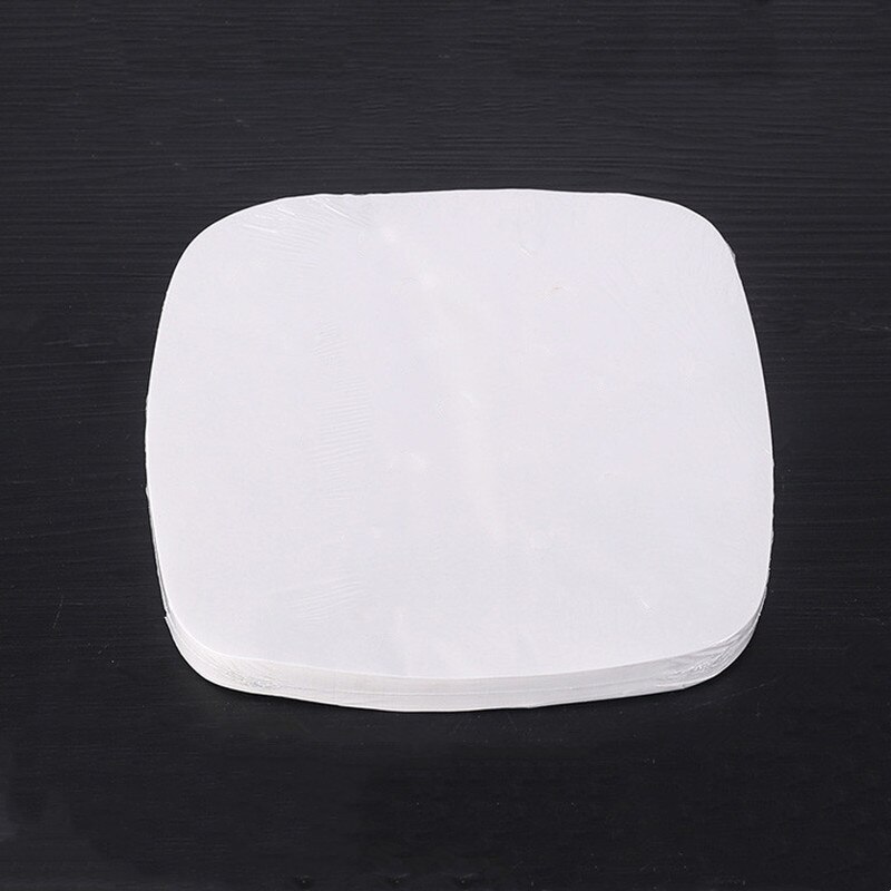 Feuilles de cuisson jetables pour friteuse à Air, papier perforé, 100 pièces, 6/7/8/9 pouces, papier à l'huile de Barbecue antiadhésif, pour cuisson à la vapeur: 8 inch-100pcs-B2