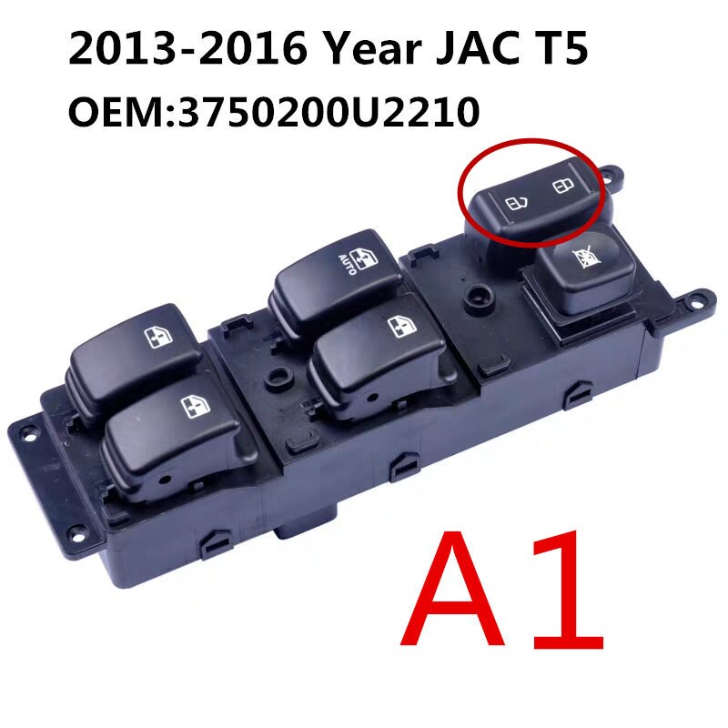 Linker voordeur glas schakelaar voor jac  t5 ,  jac  s3
