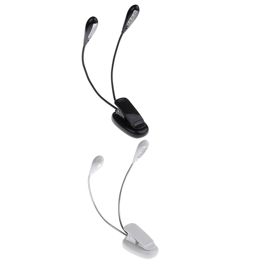 8 LED Music Stand Light Music Score Lamp Clip-on Reading Light