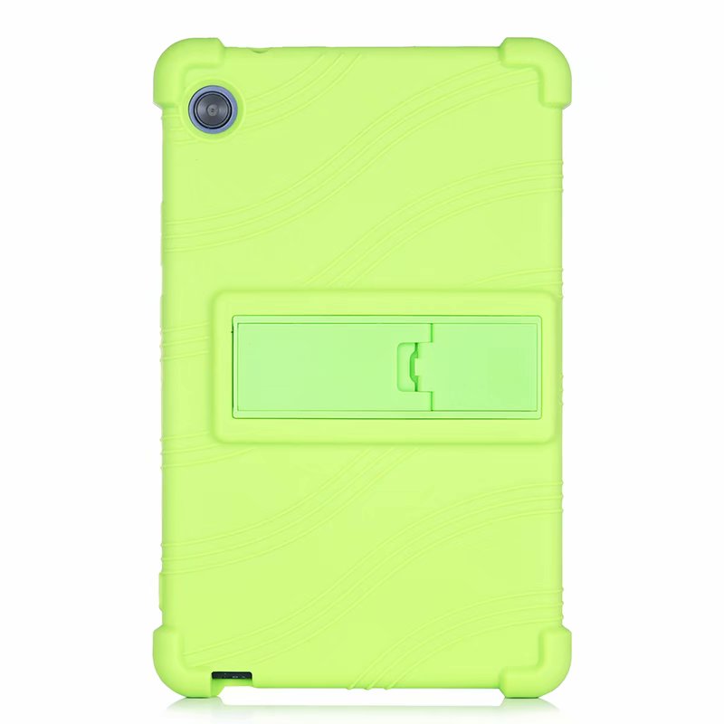Para Huawei MatePad T8 funda de silicona MatePad T 8 pulgadas KOB2-L09 Kobe2-L03 soporte de cubierta antigrietas: green