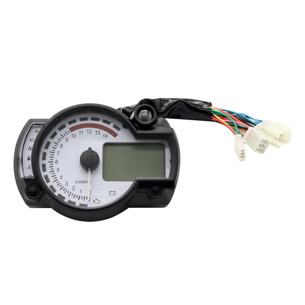 12V Digitaler Motorrad-Tachometer Mit LED-Beleuchtung – Universell Für Alle 12V-Motorräder, Geschwindigkeit & Drehzahl