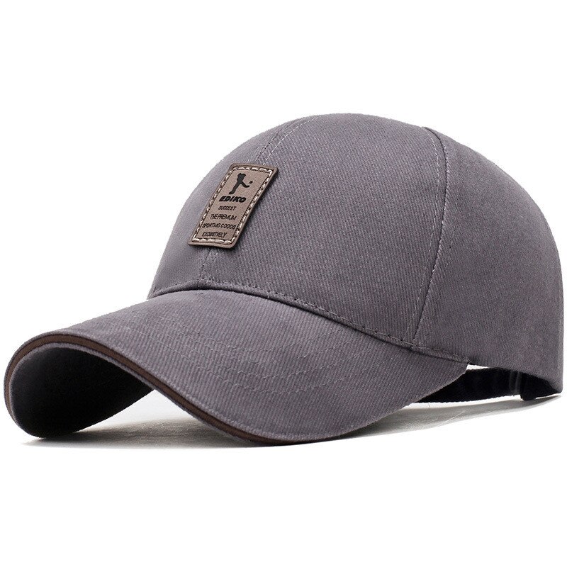 Klassisk mærket baseballcaps solid trucker cap unisex snapback caps bone baseball cap mænd hat: Grå