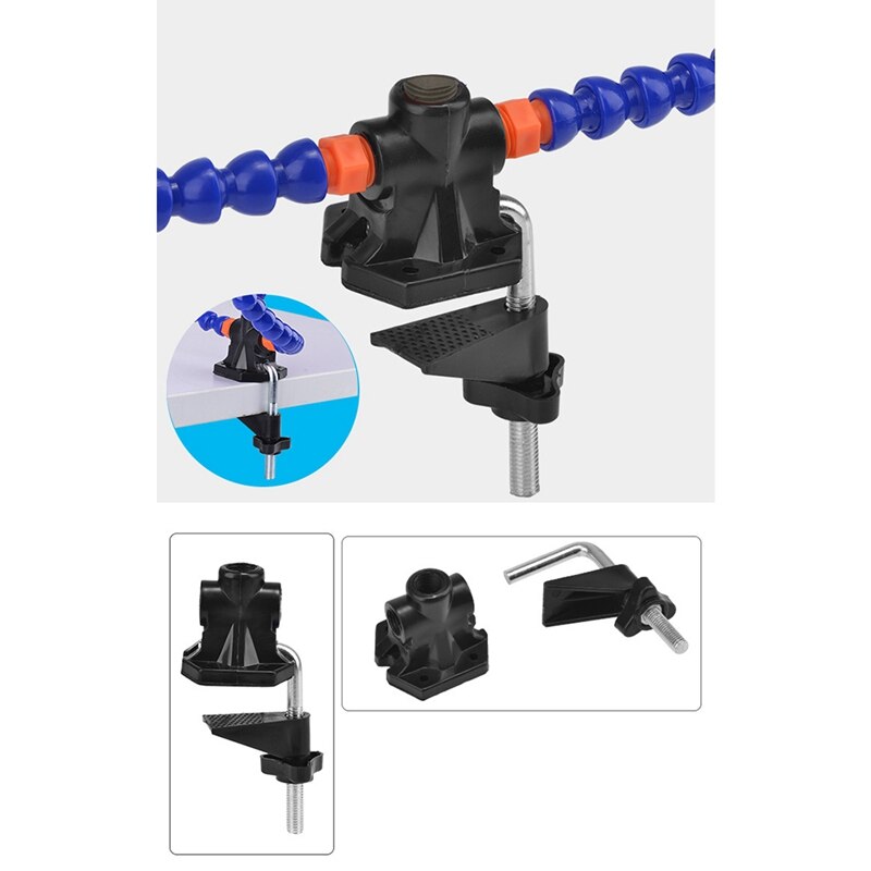 Soldering Welding Bench Vise Table Clamp Station 2Pcs Flexible Arms Rotatable