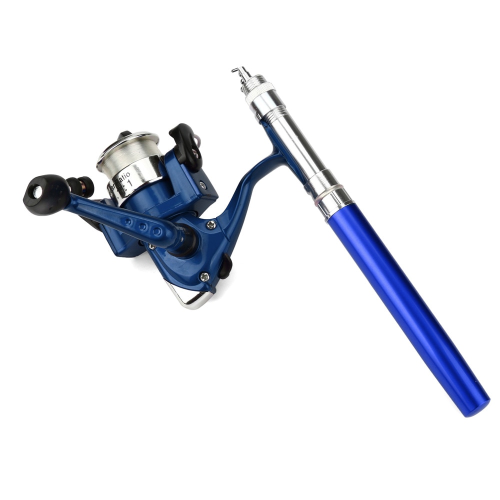 Mini Fishing Rod Portable Pocket Fish Pen Shape Aluminum Alloy Fishing Rods Pole Reel Rod Combo #t1g