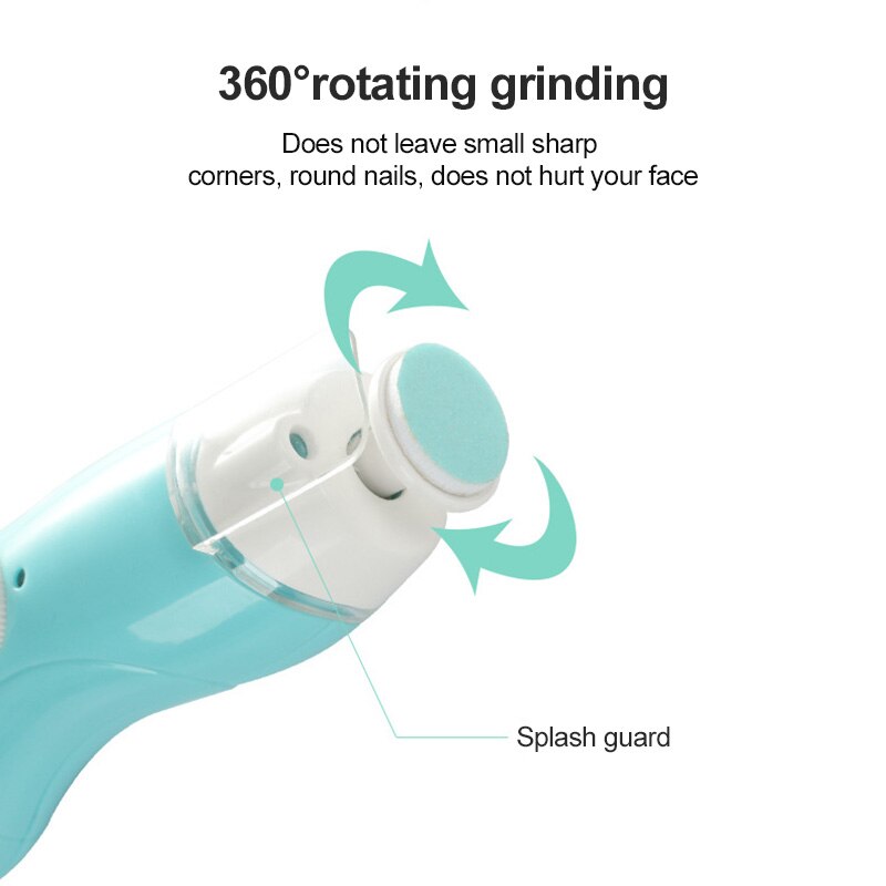 Baby Electric Nail Polisher Multi-function Baby Manicure Grinding Machine Nail Care Baby Nail Clipper Baby Care Kit Rechargeable