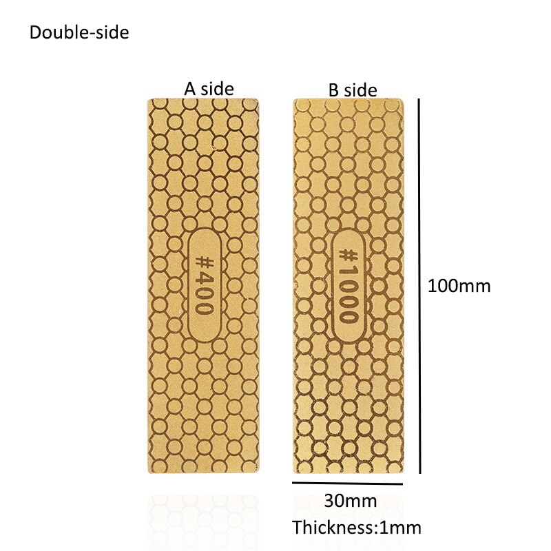 Diamond Sharpener Stone Double-sided Kitchen Outdoor Knife Sharpener Grinding Tools Honeycomb Titanium-plated Whetstone