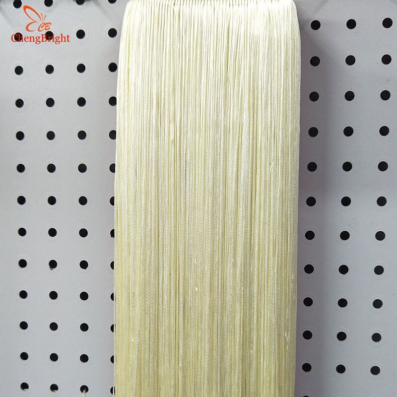 CHENGBRIGHT-adorno de flecos para vestido latino, accesorios de ropa de escenario, artesanía de borlas, 10 yardas, 50cm de ancho: Beige
