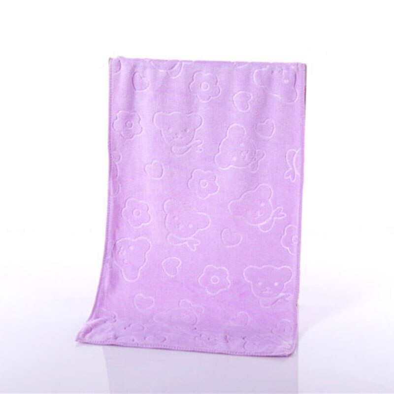 Mikrofiberhåndklæder præget tyk blød absorberende ultrafine fiberhåndklæde strandhåndklæde 88. jan: Lilla