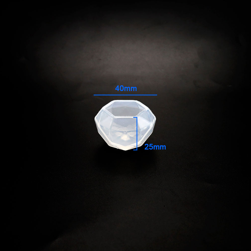 Moules en Silicone diamant pour bricolage amusant, bijoux, colliers, pendentifs, goutte de cristal, colle, résine, artisanat fait à la main, ornement de bureau: jaune clair