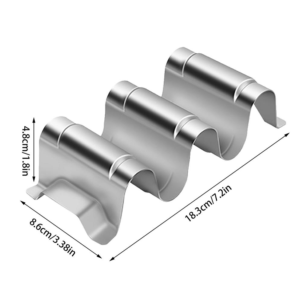 Taco Holder Stands Restaurant Stainless Steel Pancake Rack Taco Holder Pizza Display Stand Spring Roll Food Rack Kitchen Tools
