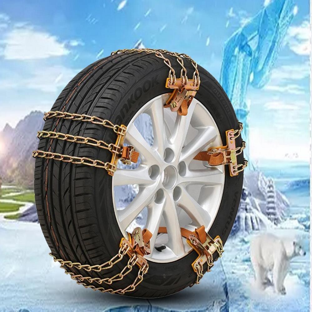 Car Tire Snow Chain Metal Snow Chain Emergency Off-car Sedan Off-road for SUV Anti-skid Chain Direct