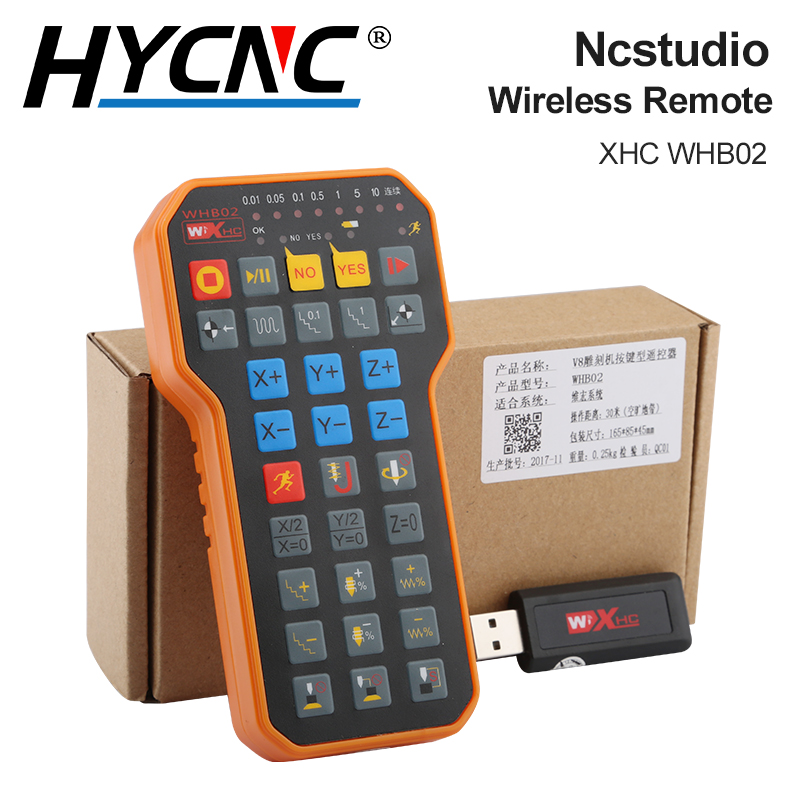 Ncstudio XHC WHB02 Wireless Remote Control Handle USB DSP Control Handle CNC Engraving And Cutting Machine CNC Router