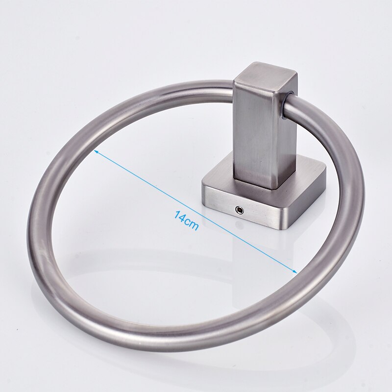 Rovate Badkamer Handdoek Ring 304 Rvs Wc Wall Mount Ronde Handdoek Houder