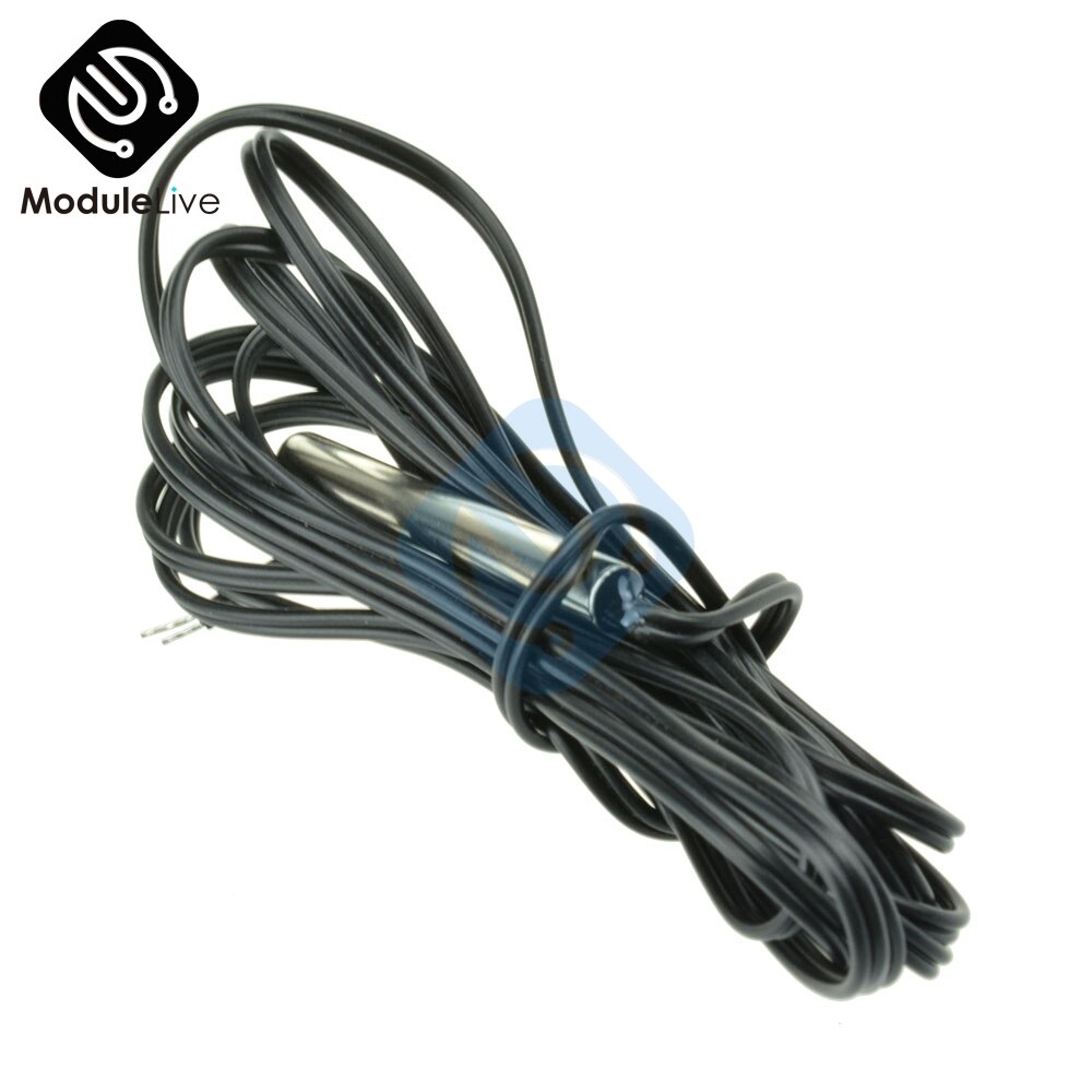 NTC 10K Ohm 1% 3435 Thermistor Temperature Temp Thermostat Cylinder Probe 1.5m 150cm Wire Sensor Cable