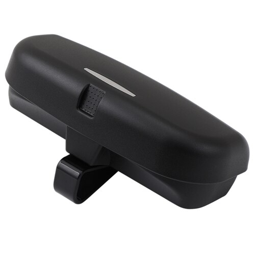 Estuche Universal para guardar gafas de coche, caja organizadora con bolsillos de almacenamiento, estilismo para coche,: One Clip Black