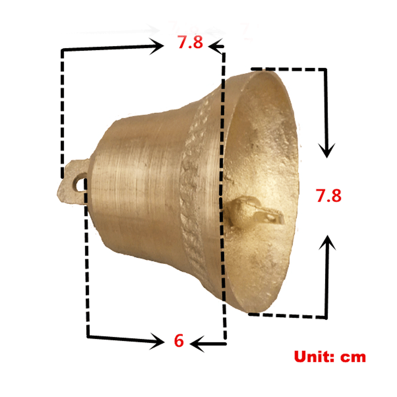 Cloche cheval réglable en cuivre pur, fabrication de selle pour chien, fournitures cavalier