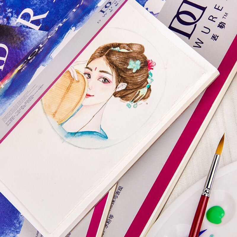 A3/A4/A5 Sketch Book Stationery 20Sheets Sealing Glue Watercolor Paper Notepad For Painting Drawing School Art Stationery