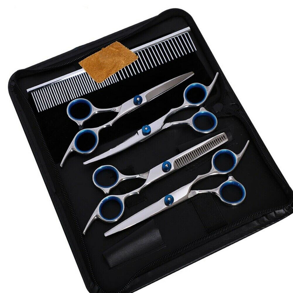 Stainless Steel Pet Grooming Scissors Animal Hair Clipper Tool Kit