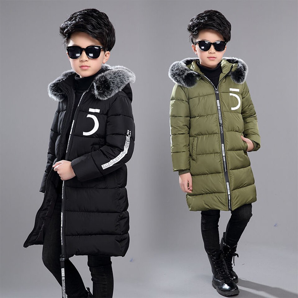 Boys 'Winter Katoenen Jassen Verdikte Kinderen Winter Jas Kinderen Winter Overjassen 4-14 Jaar